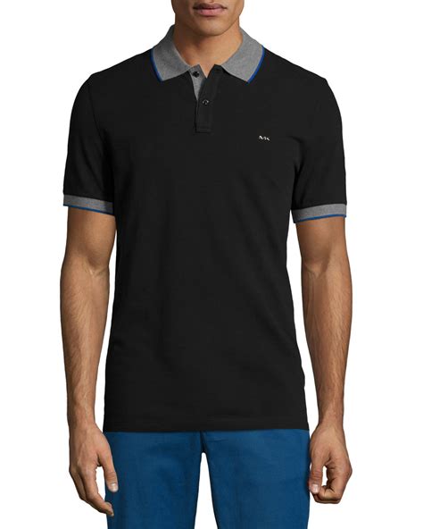 Short Sleeve Polo Michael Kors Men's Clothing 